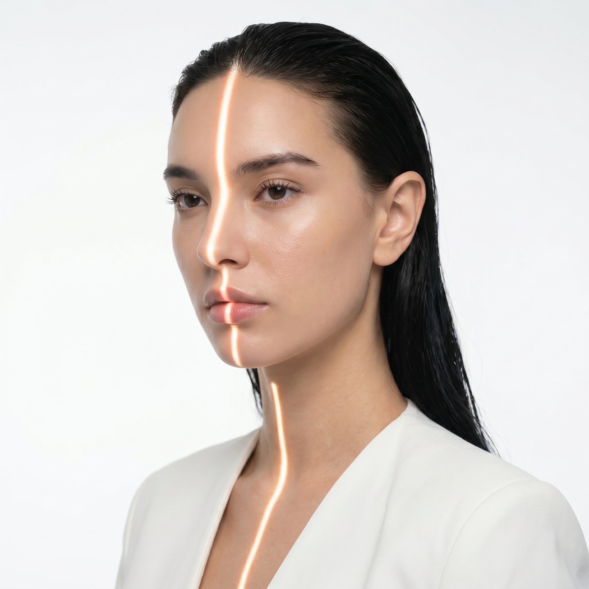 Escaneo dermatológico del rostro